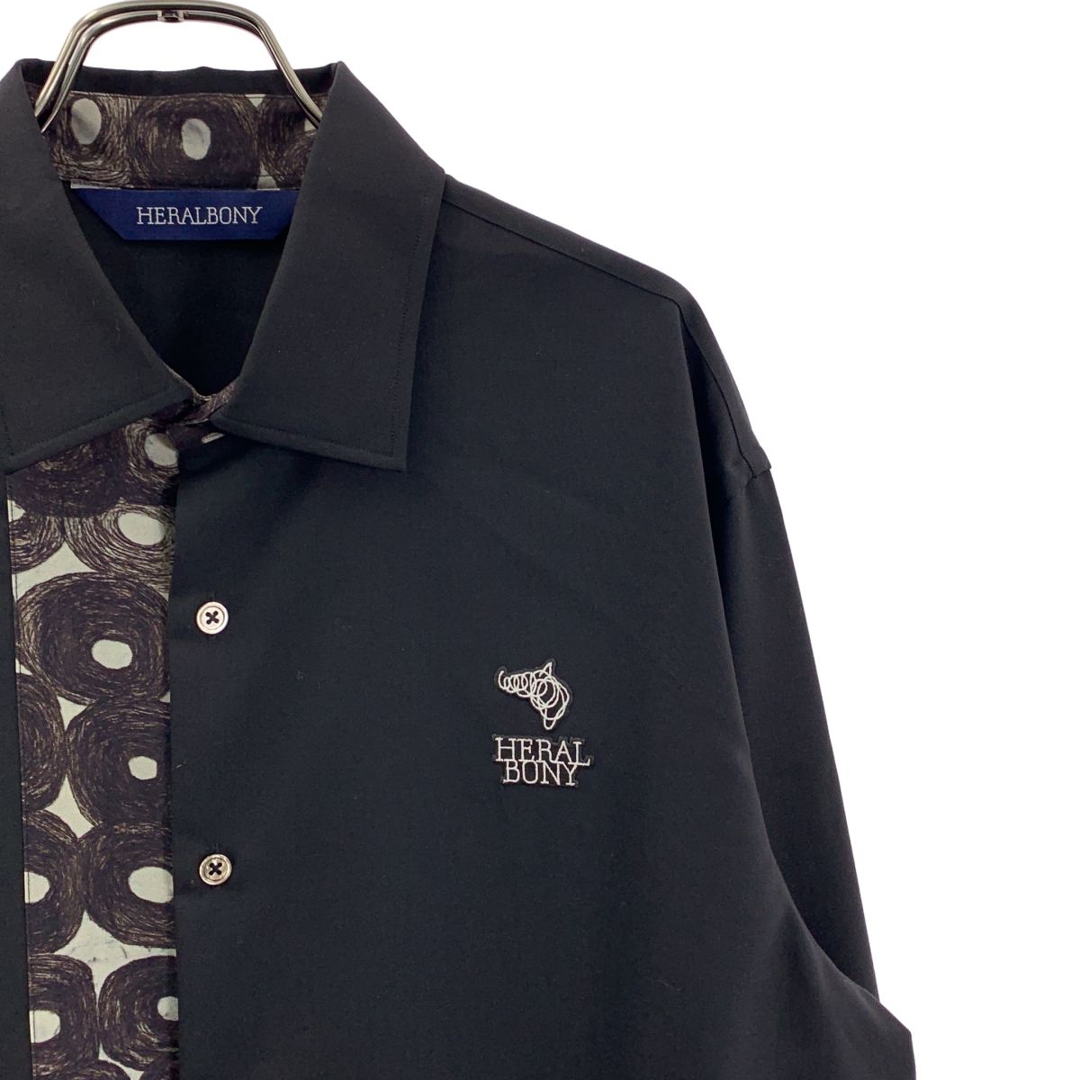 美品】 HERALBONY / ヘラルボニー | プリント切替 ロングシャツ | L