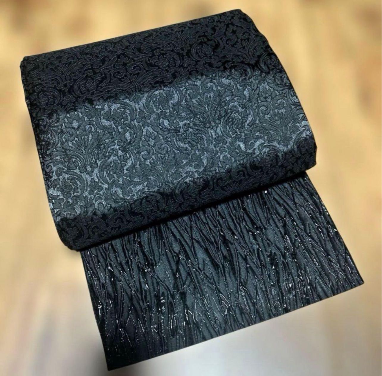 仕立品 全通柄リバーシブル袋帯 レース&3Dエンボス／C 新商品☆ 仕立品 全通柄 リバーシブル袋帯 ／1本 - メルカリ