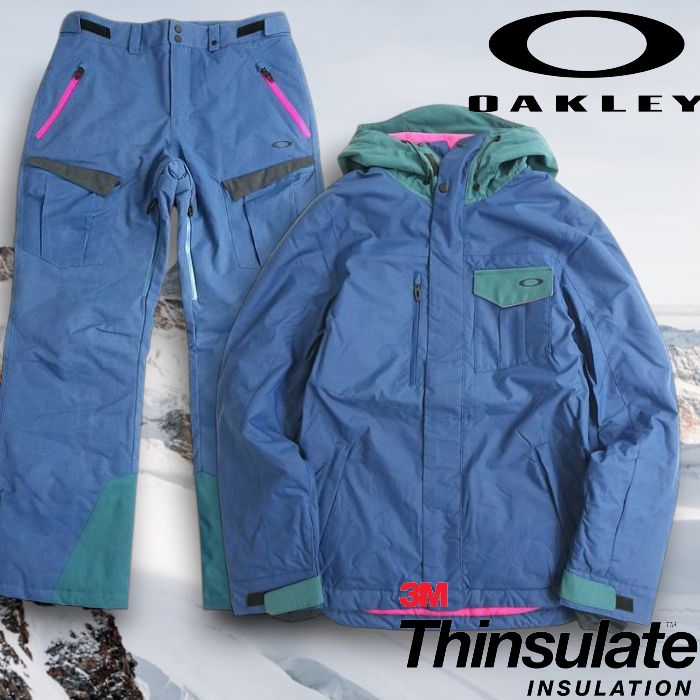 Oakley 迷彩柄 オークリースノーボードジャケットパンツ上下セット Oakley 迷彩柄 オークリースノーボードジャケットパンツ上下セット o
