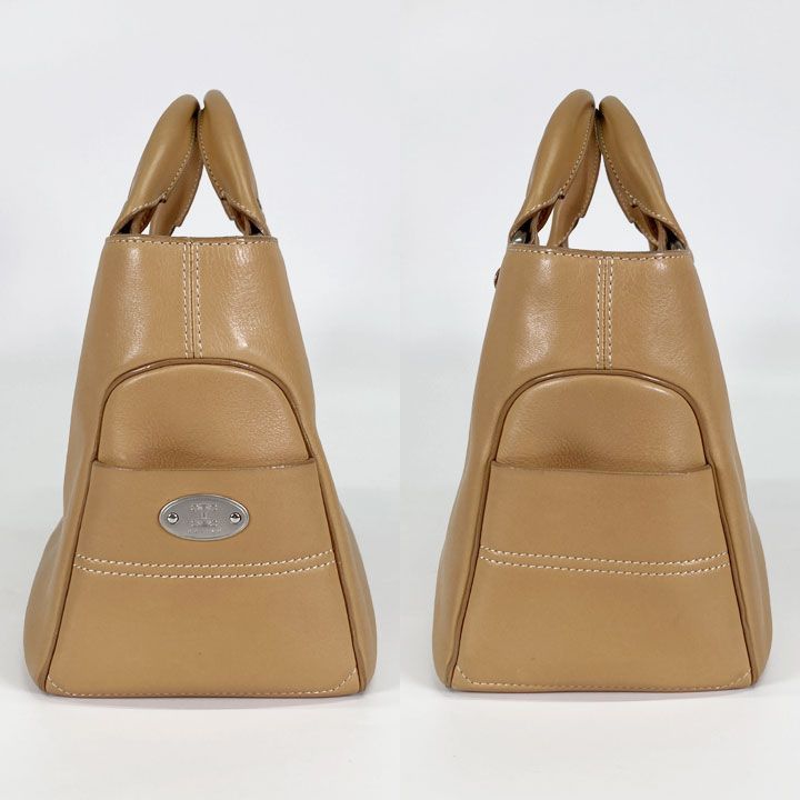 セリーヌ CELINE ブギーバッグ ハンドバッグ レザー ベージュ キャメル