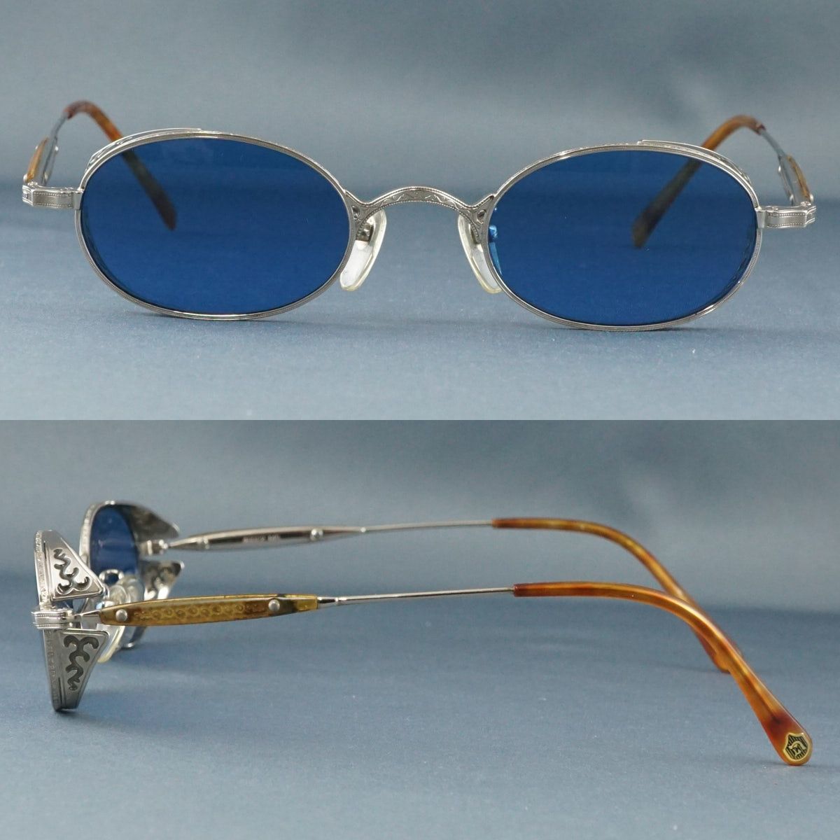 サングラス NICOLE ニコル USED品 ブルー ヴィンテージ 個性的 ユニ