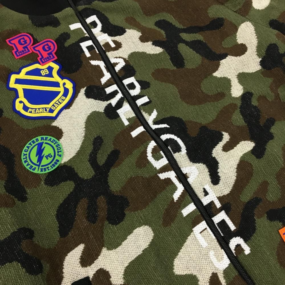 PEARLY GATES ネイビー イエロー ジャケットと迷彩柄のスエットセット PEARLY GATES ネイビー イエロー ジャケットと迷彩柄のスエットセット
