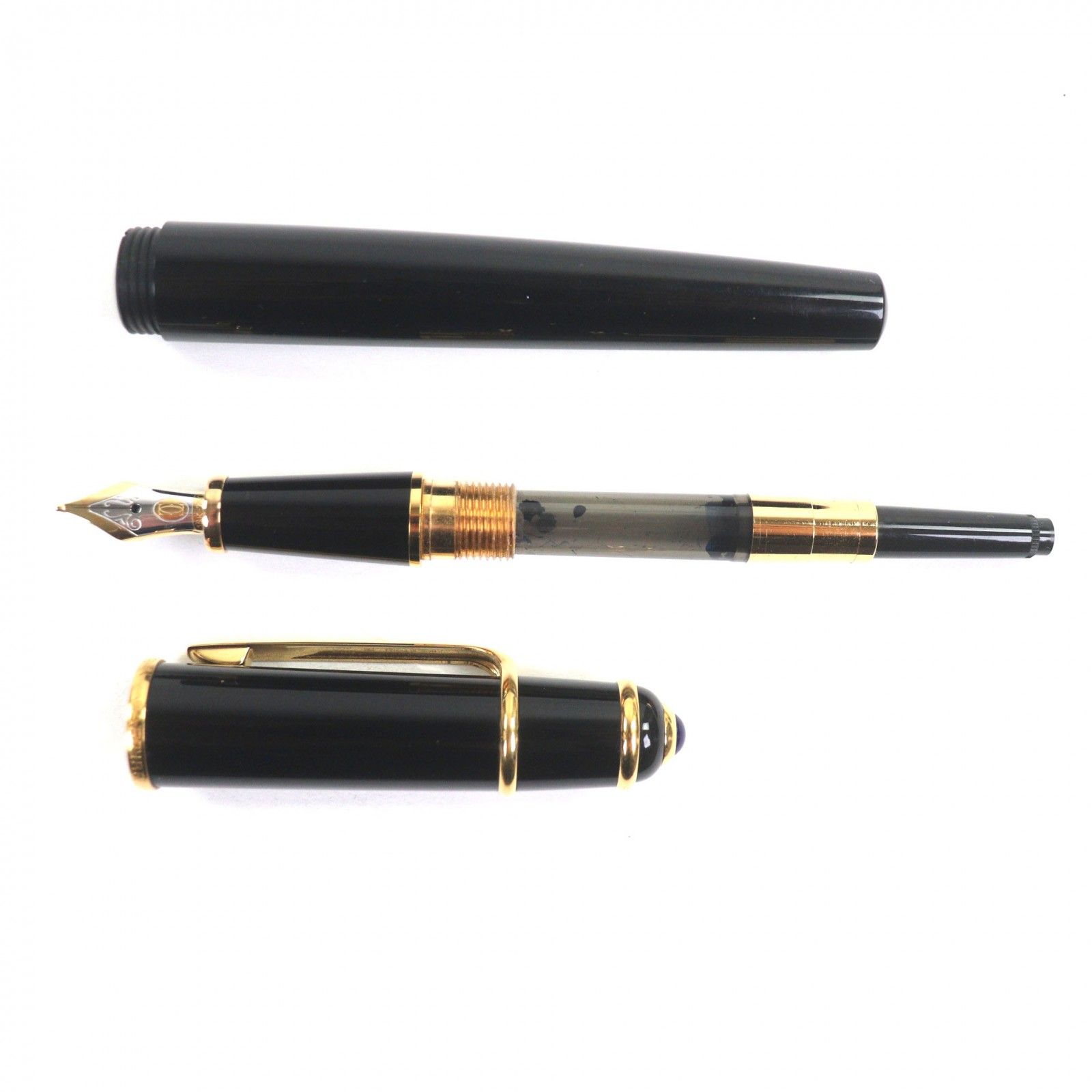 数回使用　カルティエ 万年筆 パシャ ドゥ カルティエ ディアボロ K18 数回使用 カルティエ 万年筆 パシャ ドゥ カルティエ ディアボロ K18