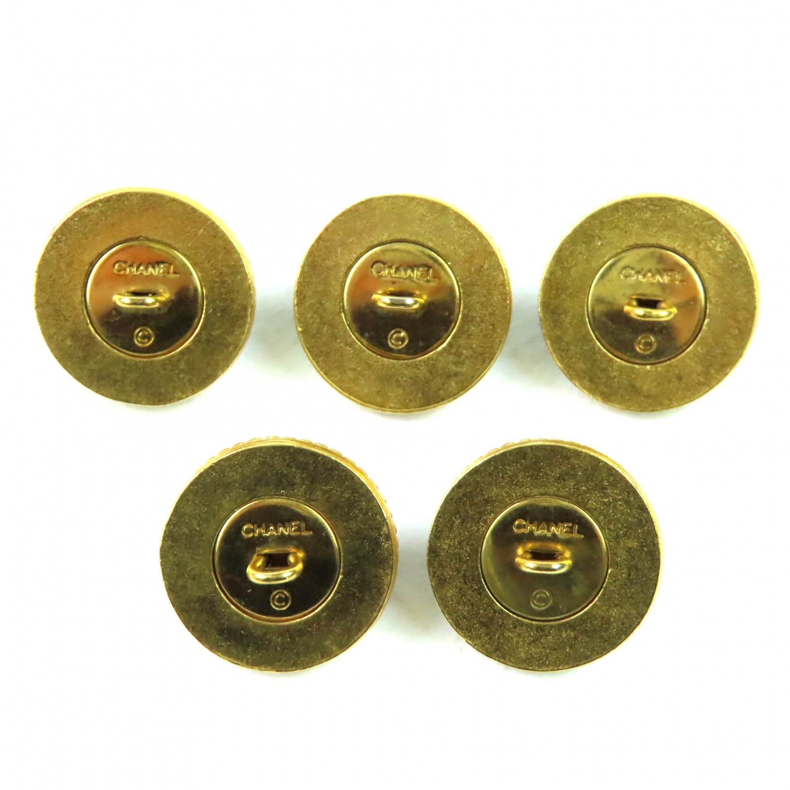美品◇CHANEL シャネル ヴィンテージ ココマークボタン 5点セット