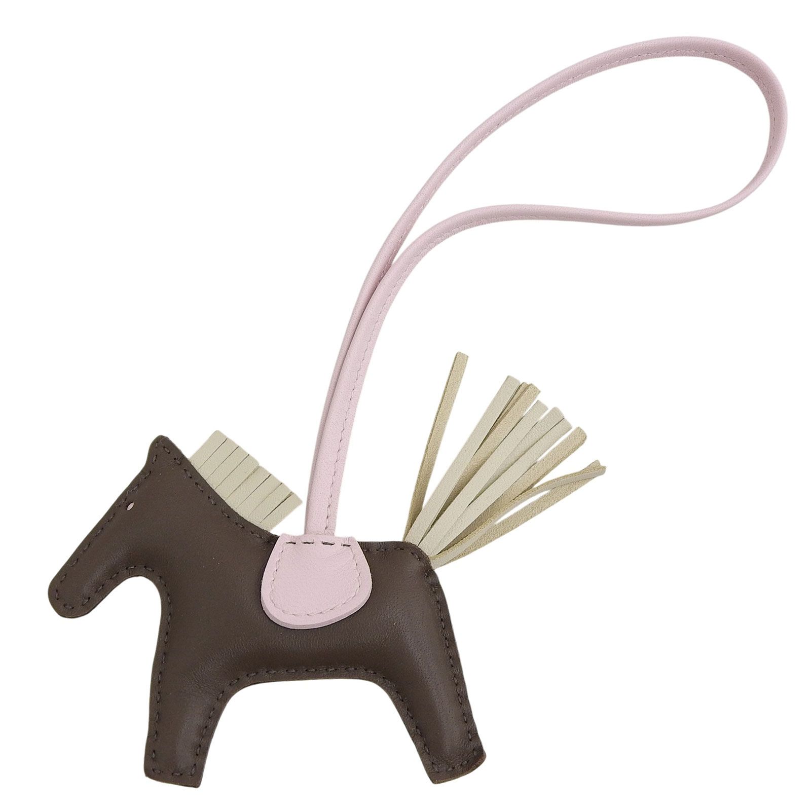 未使用品△HERMES エルメス ロデオチャームPM アニョーミロ ショコラ