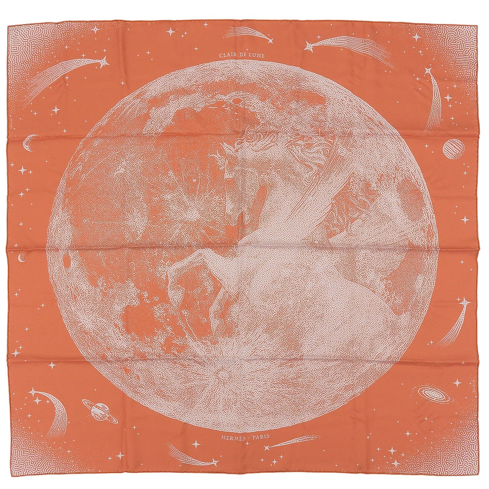 【未使用タグ付】 エルメスカレジュアン〈クレール.ドゥー.リュンヌ〉 未使用品△HERMES エルメス カレ90 CLAIR DE LUNE クレール ドゥ