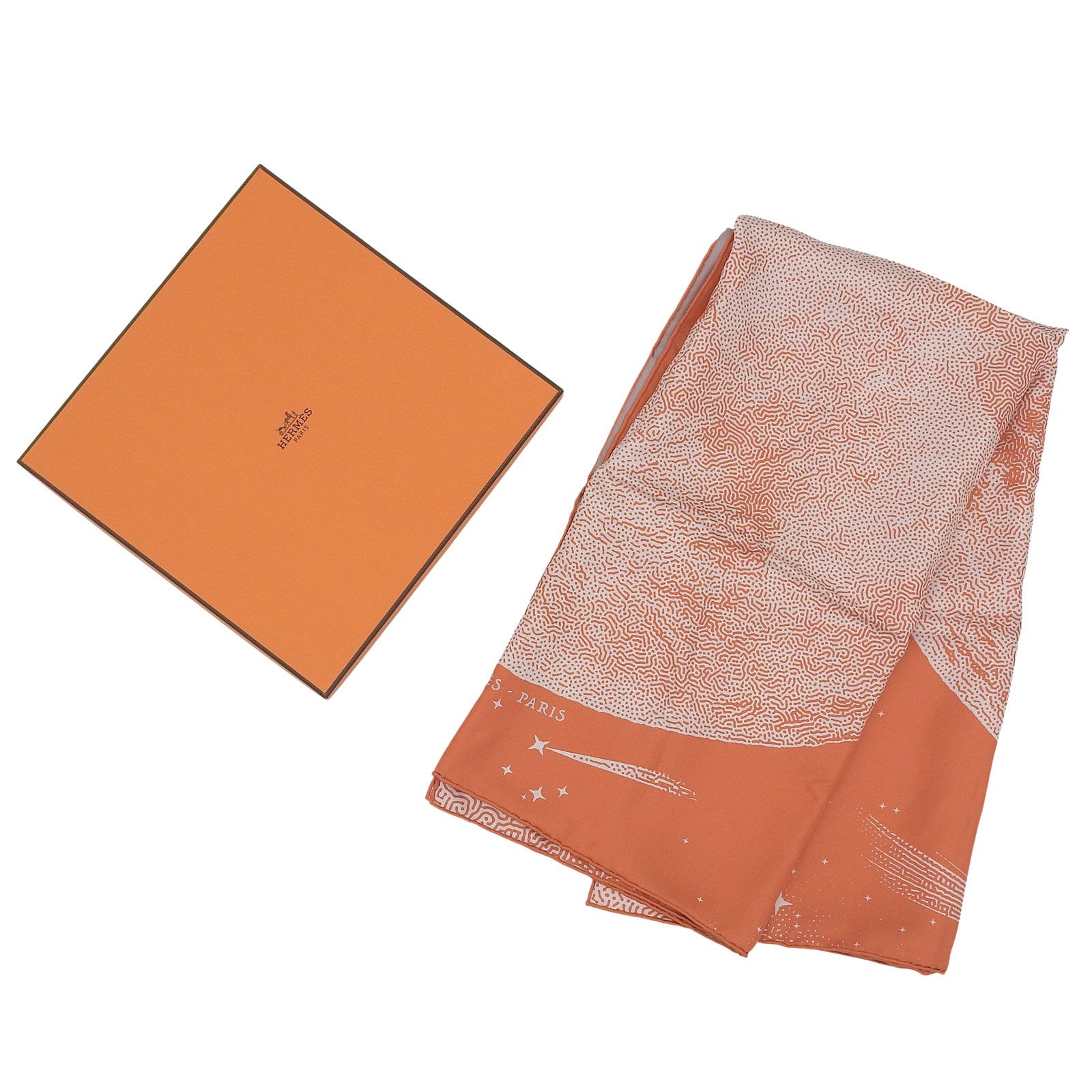 【未使用タグ付】 エルメスカレジュアン〈クレール.ドゥー.リュンヌ〉 未使用品△HERMES エルメス カレ90 CLAIR DE LUNE クレール ドゥ