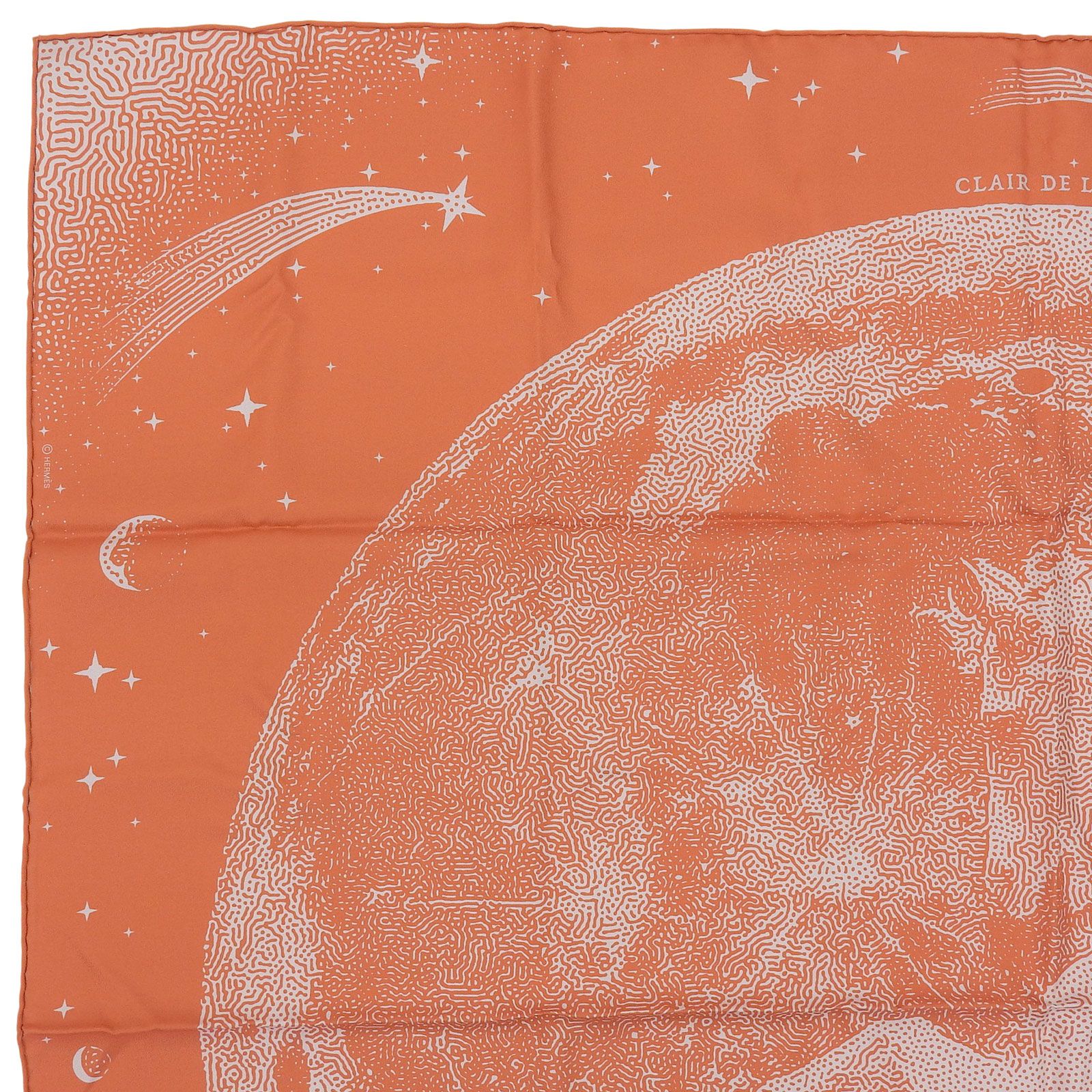 未使用品△HERMES エルメス カレ90 CLAIR DE LUNE クレール ドゥ