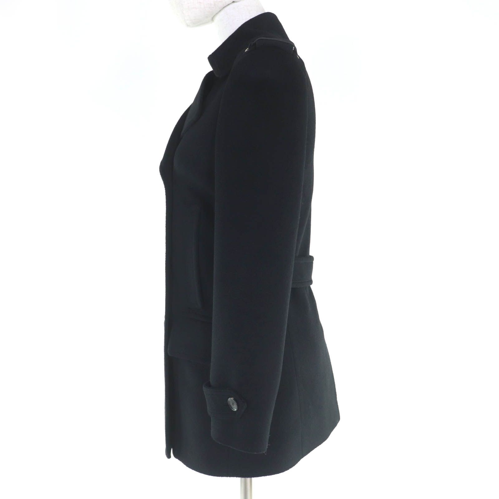 極美品 GUCCI 現行タグ ピーコート ブラック レディース 黒 36 新しいファッション - 極美品 GUCCI 現行タグ ピーコート ブラック