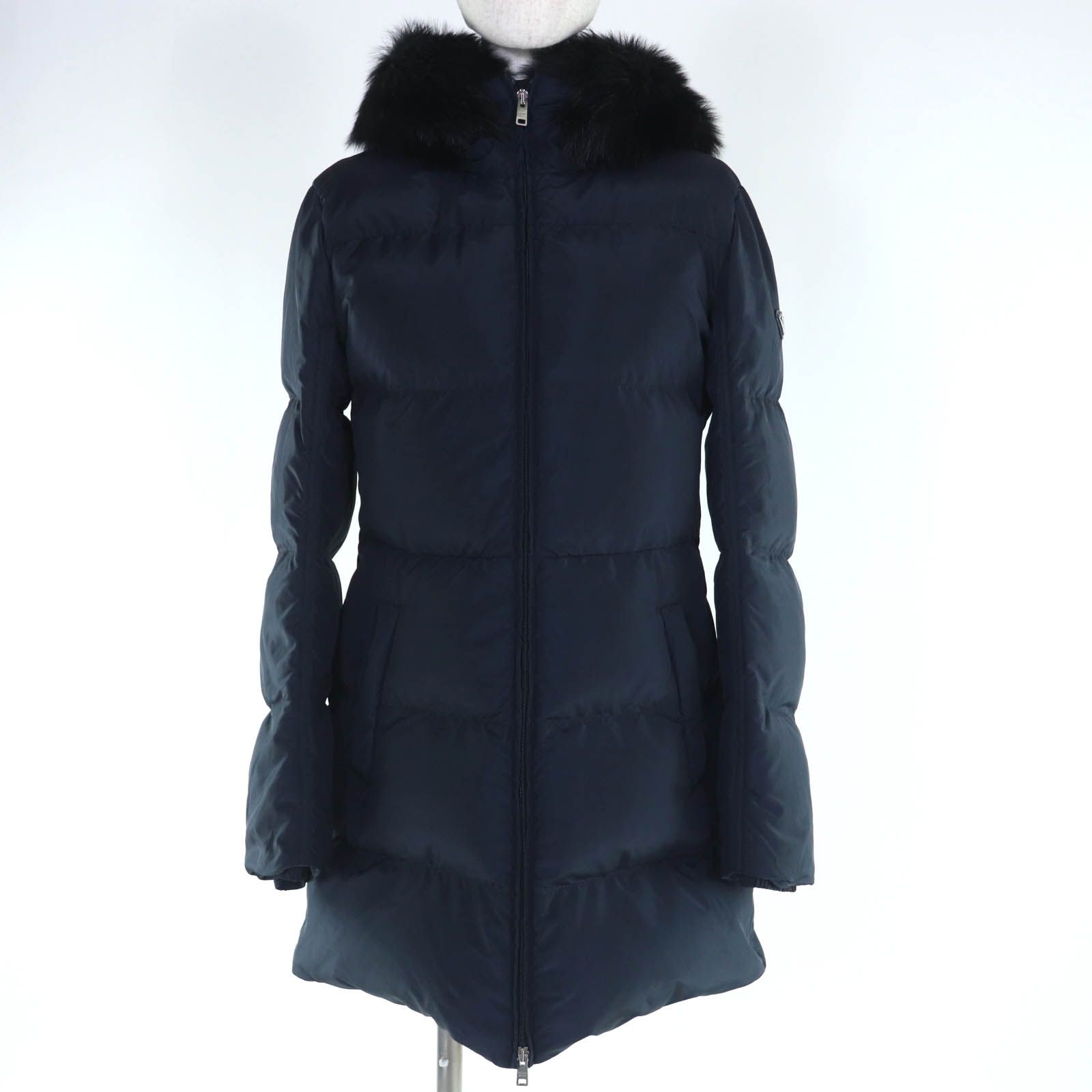 極美品◇PRADA プラダ 2024年製 29E117 シープファー カーフスキン使い 