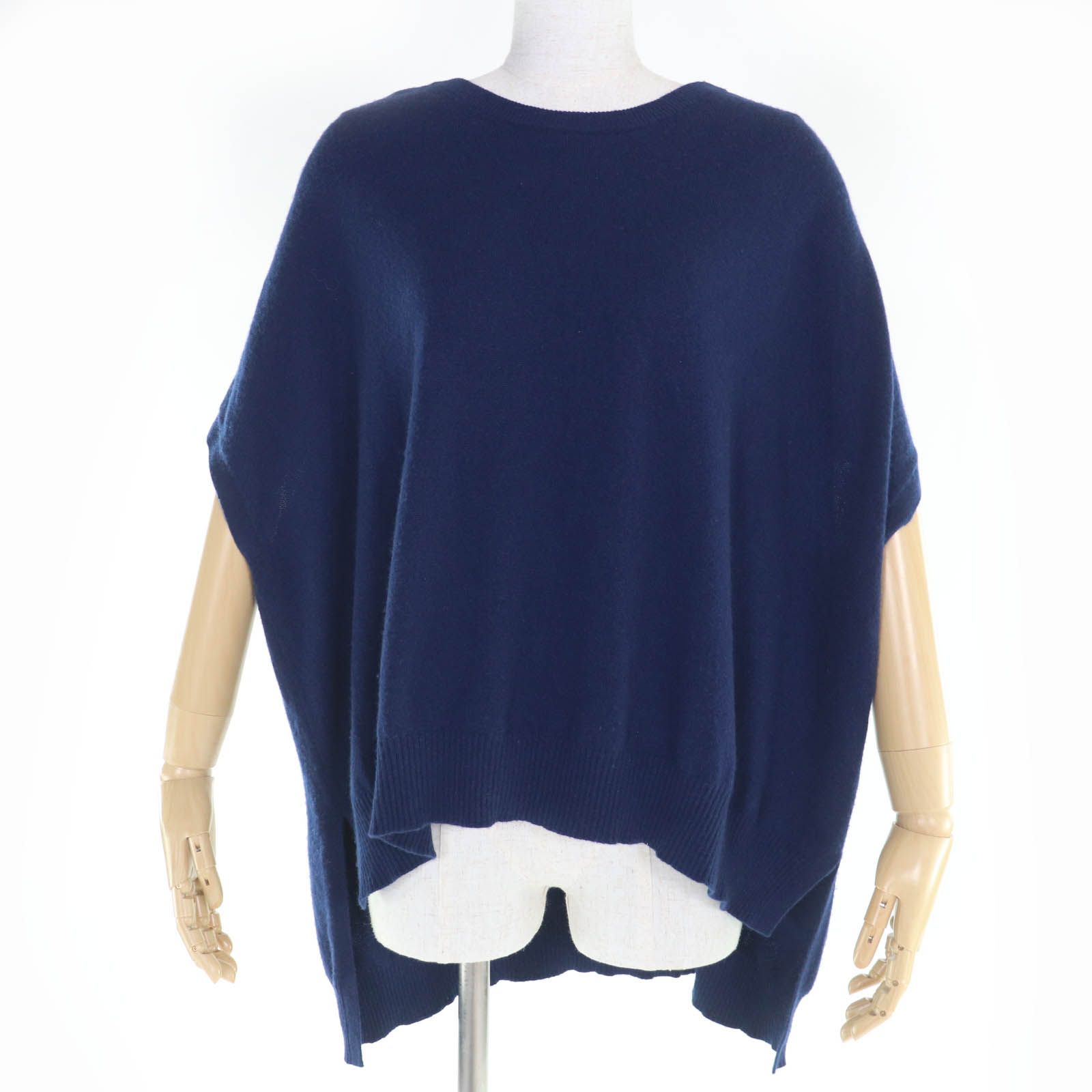 美品☆LOUIS VUITTON ルイヴィトン カシミヤ100％ ロゴボタン 半袖