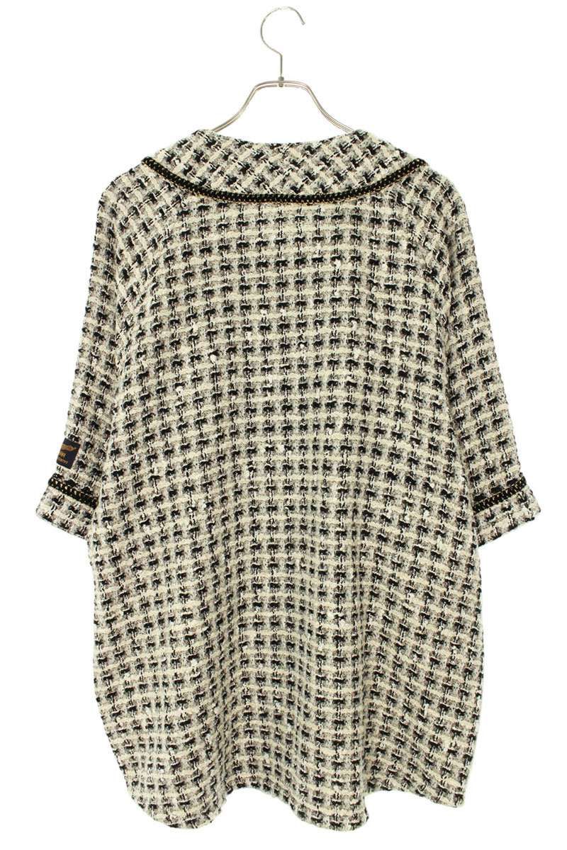 キャピタル K2410SS091 ツイードベースボール半袖シャツ メンズ FREE