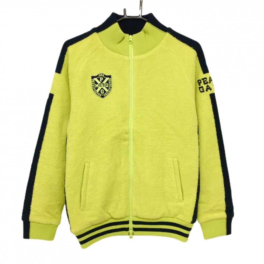 パーリーゲイツ　ニットジャケット 7G部分ジャガード×ストレッチ裏地フルジップニットブルゾン | PEARLY