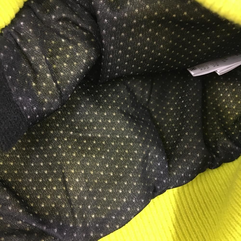 パーリーゲイツ♡ニットジップジャケット♡蓄熱♡ネイビー♡蛍光イエロー♡M パーリーゲイツ♡ニットジップジャケット♡蓄熱♡ネイビー♡蛍光