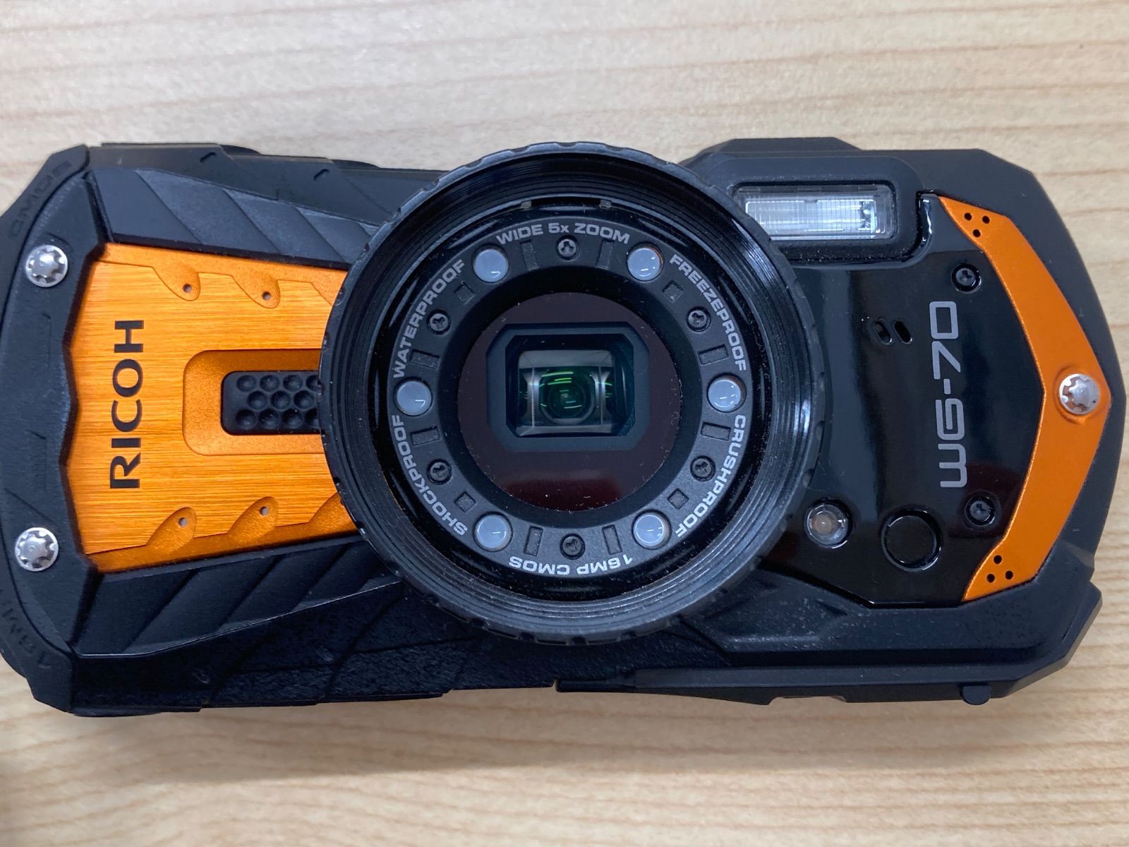 RICOH WG-70 タフネス カメラ 防水 - メルカリ