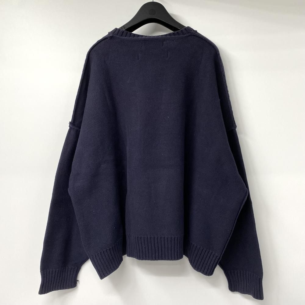 中古】DAIRIKU TTTMSW American Pullover Knit with Flower ネイビー