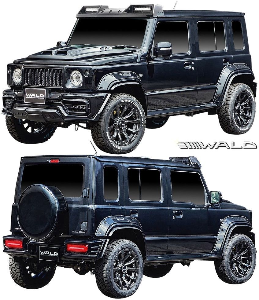【大得価，100%新品】 【M's】 ジムニーノマド JC74W (2025.4-) WALD フルエアロ フルキット 2点 セット (F+R) ヴァルド バルド エアロ パーツ 部品 新型 現行 社外 カスタム ジムニー 74ノマド JC74 5ドア (納期1.5-2.5ヵ月) 外装・エアロ