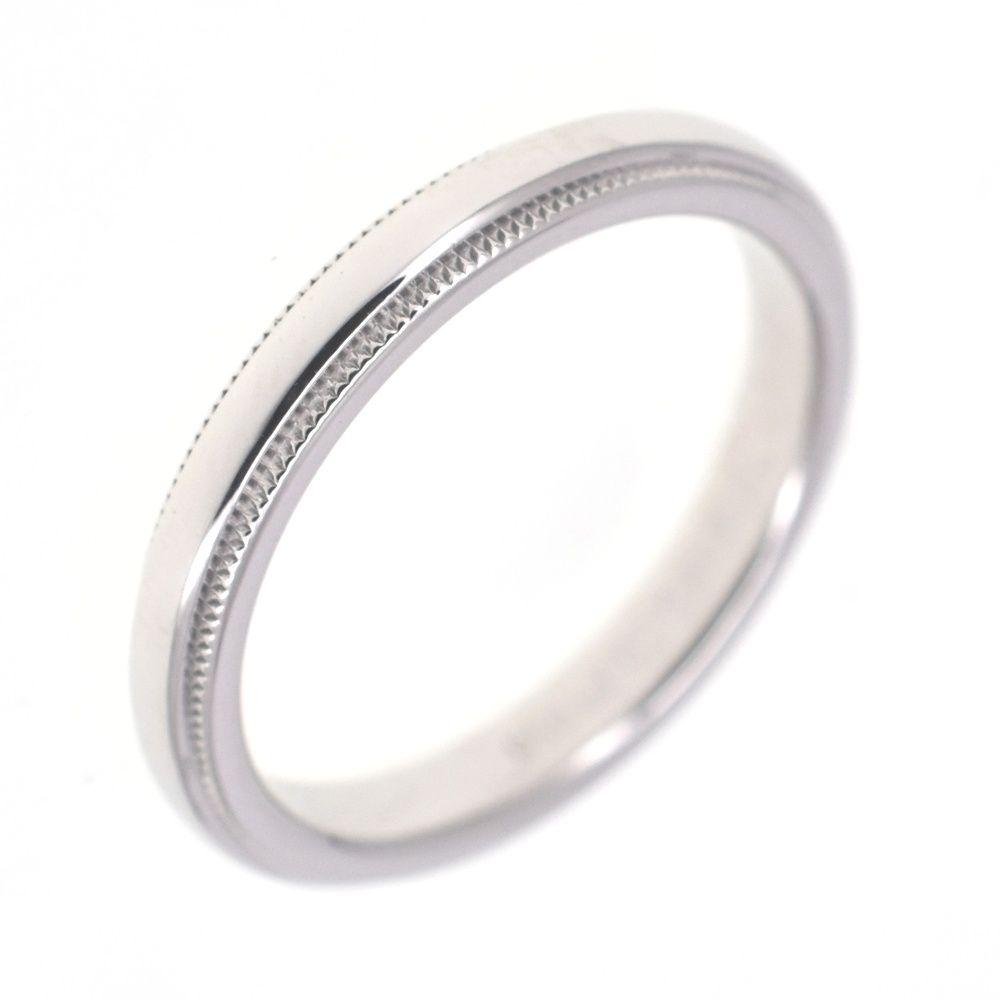 ティファニー TIFFANY&Co. ミルグレイン リング サイズ53/JP13 Pt950