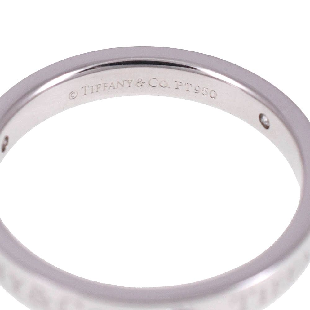 美品 ティファニー 13号 pt950 フラット バンドリング 指輪 リング 美品 ティファニー 13号 pt950 フラット バンドリング 指輪 リング