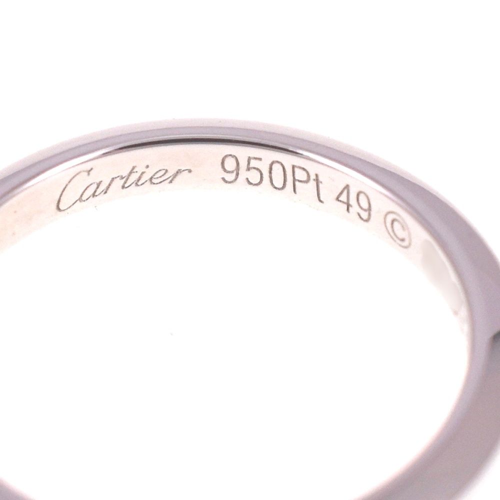 カルティエ CARTIER バンドリング サイズ49/JP9 Pt950 レディース S