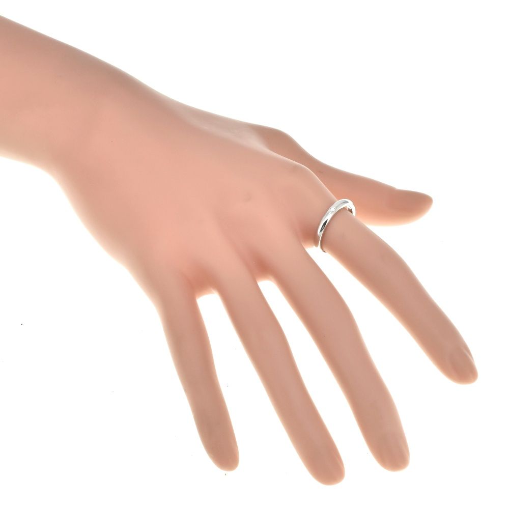 ティファニー TIFFANY&Co. バンドリング サイズ53/JP12 Pt950 シルバー