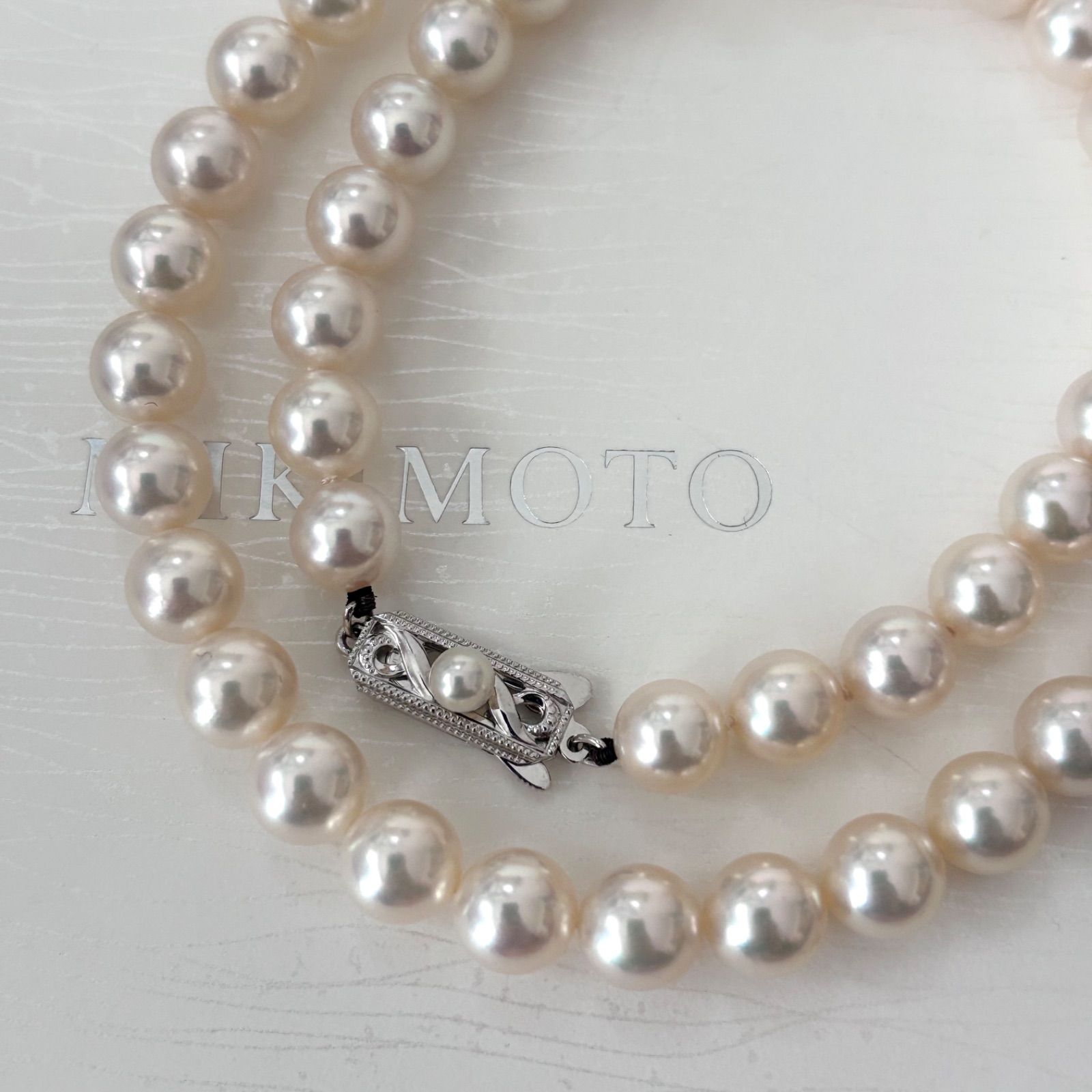 006【ミキモト】K18 パール 約7.4-7.9mm ネックレス 箱付き - メルカリ
