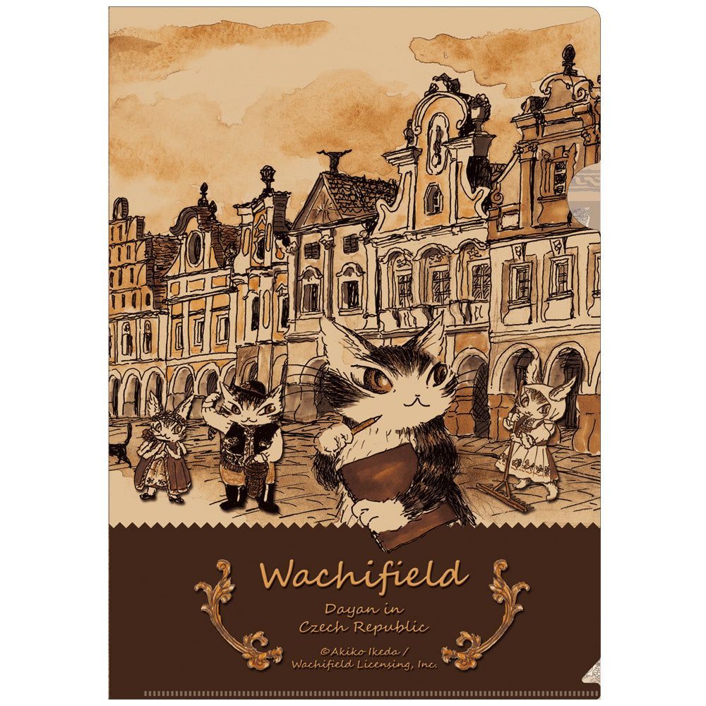 新品】 A4クリアファイル チェコラージュ 942812 わちふぃーるど 猫