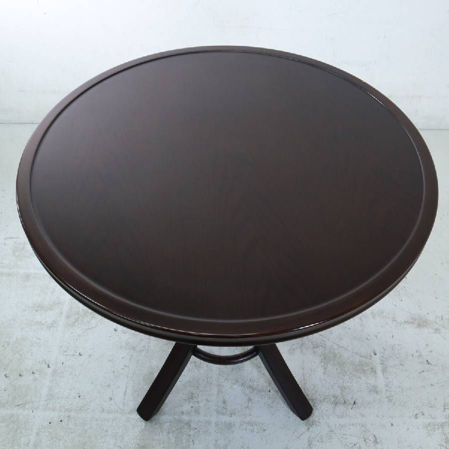 秋田木工 IDC大塚家具 No.T-130 ダイニングテーブル 直径75cm 2人用