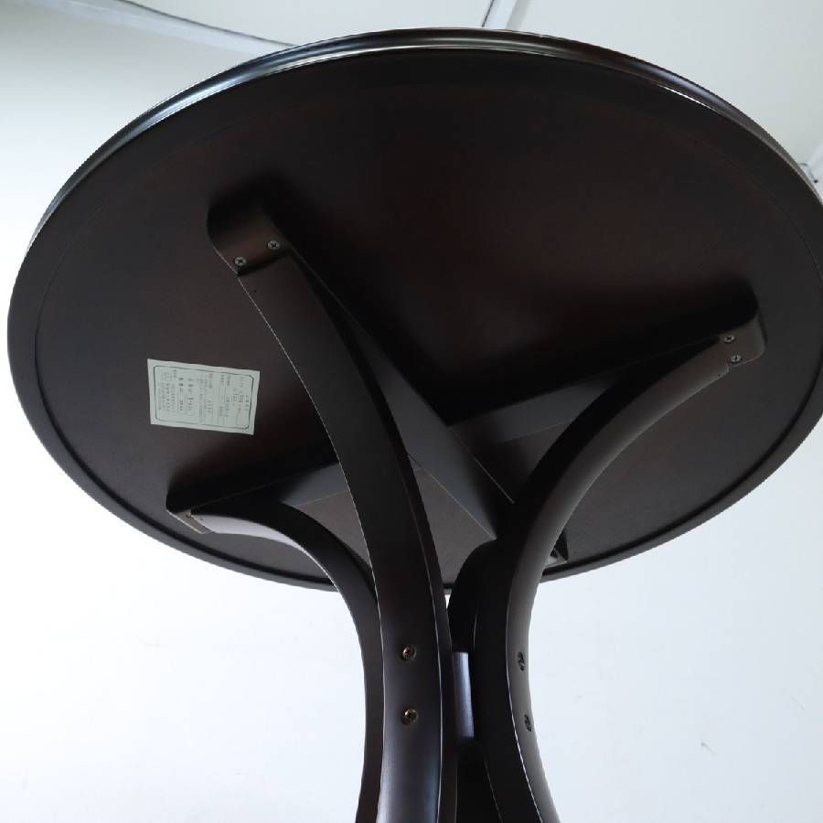 秋田木工 IDC大塚家具 No.T-130 ダイニングテーブル 直径75cm 2人用