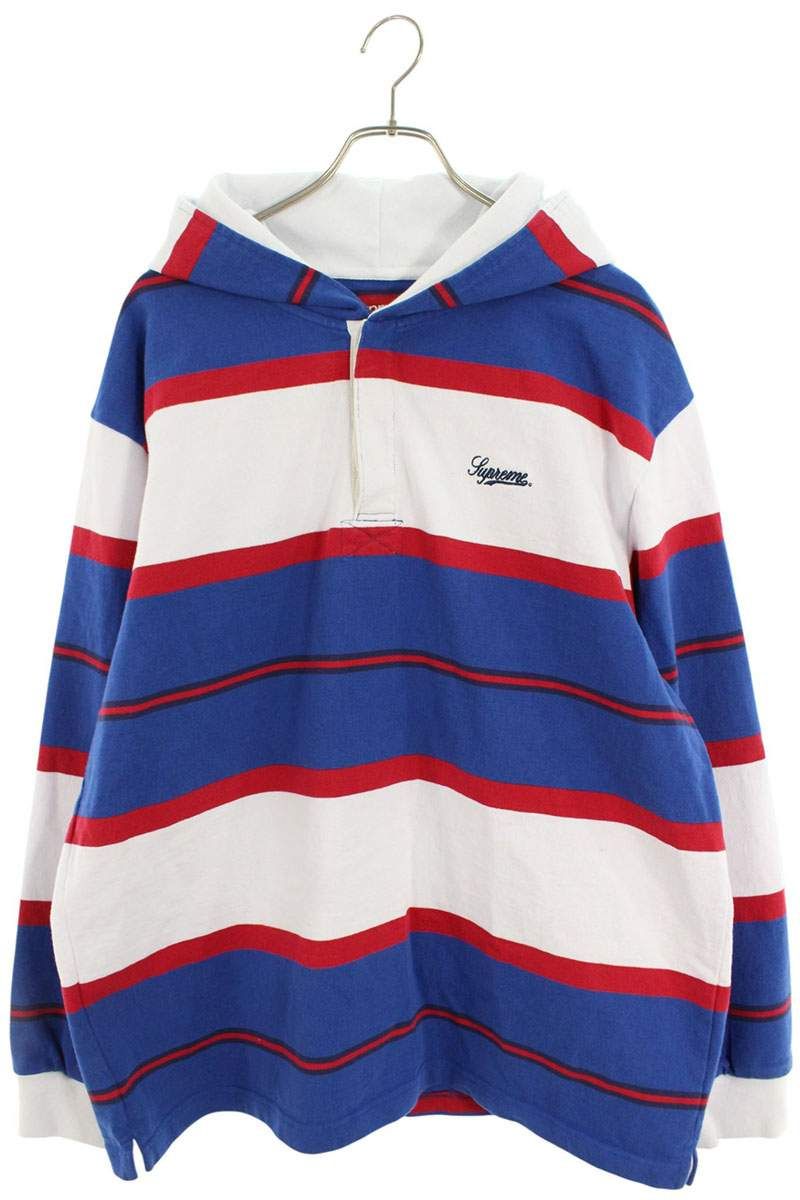 シュプリーム 24AW Hooded Rugby フーデッドラグビーパーカー メンズ L