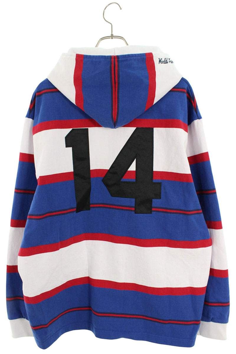 シュプリーム 24AW Hooded Rugby フーデッドラグビーパーカー メンズ L