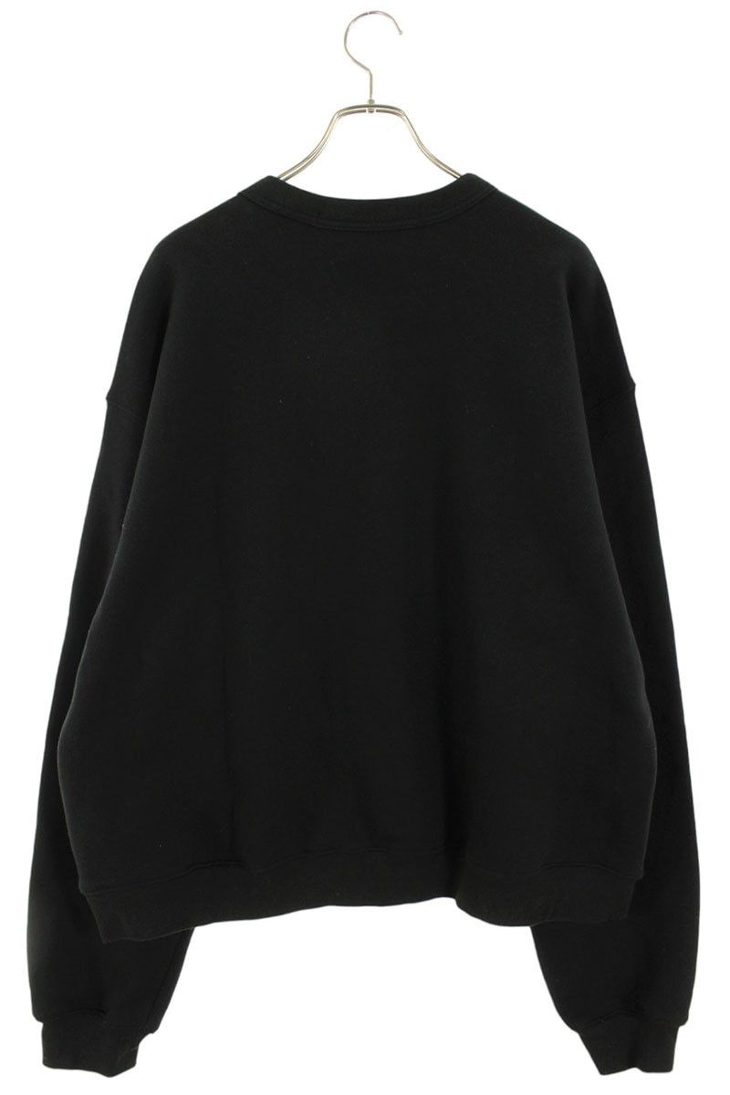 0時までセール　　　ブラック クルーネック スウェット　アレキサンダーワン alexander wang - 【ラスト1点】【定番アイテム】 ESSENTIAL TERRY