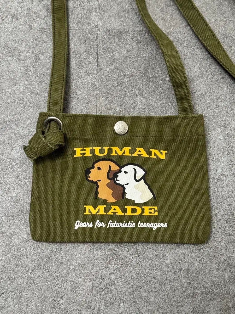 HUMAN MADE ヒューマンメイド ミニ クロスバック (カーキ) - メルカリ