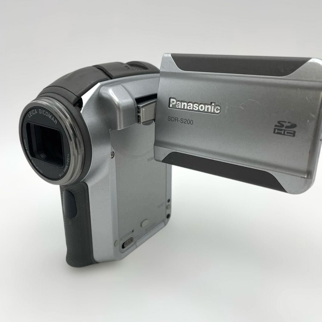 動作OK】SDビデオカメラ パナソニック SDR-S200-S シルバー