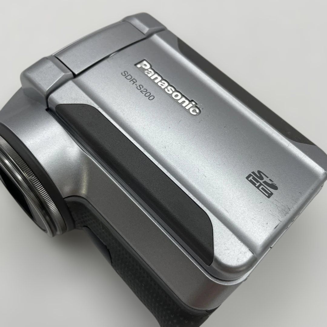 動作OK】SDビデオカメラ パナソニック SDR-S200-S シルバー
