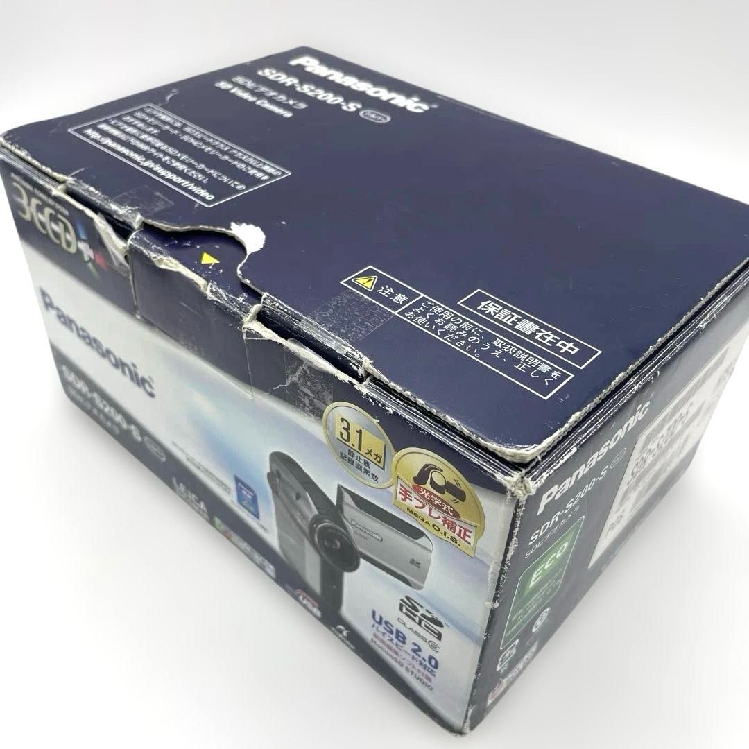 動作OK】SDビデオカメラ パナソニック SDR-S200-S シルバー