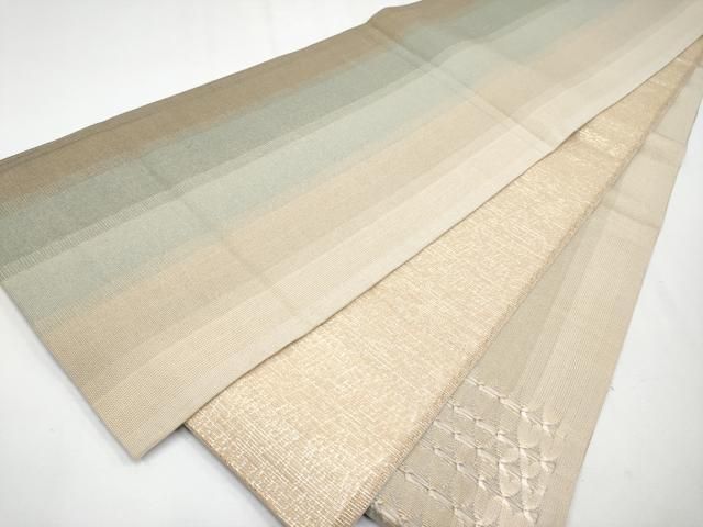 正絹 袋帯 太鼓柄 伊豆蔵明彦 ひなや工房 組紐 極上 逸品 未使用品 平和屋着物○極上 ひなや工房 くむ・あむ・おる 伊豆蔵明彦 唐組 太鼓