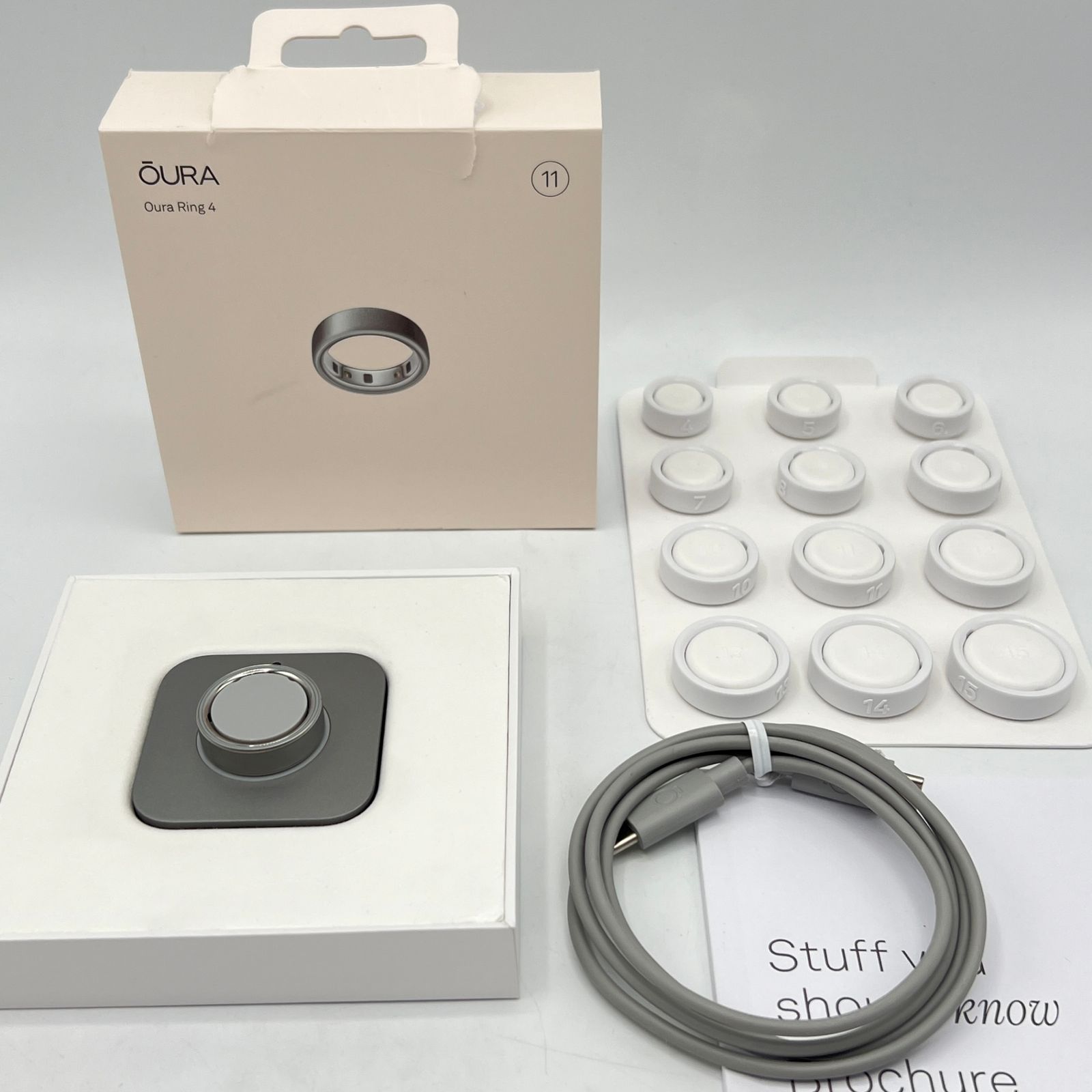 Oura Ring 4 JZ90-54220-11 ブラッシュドシルバー US 11号 スマート 