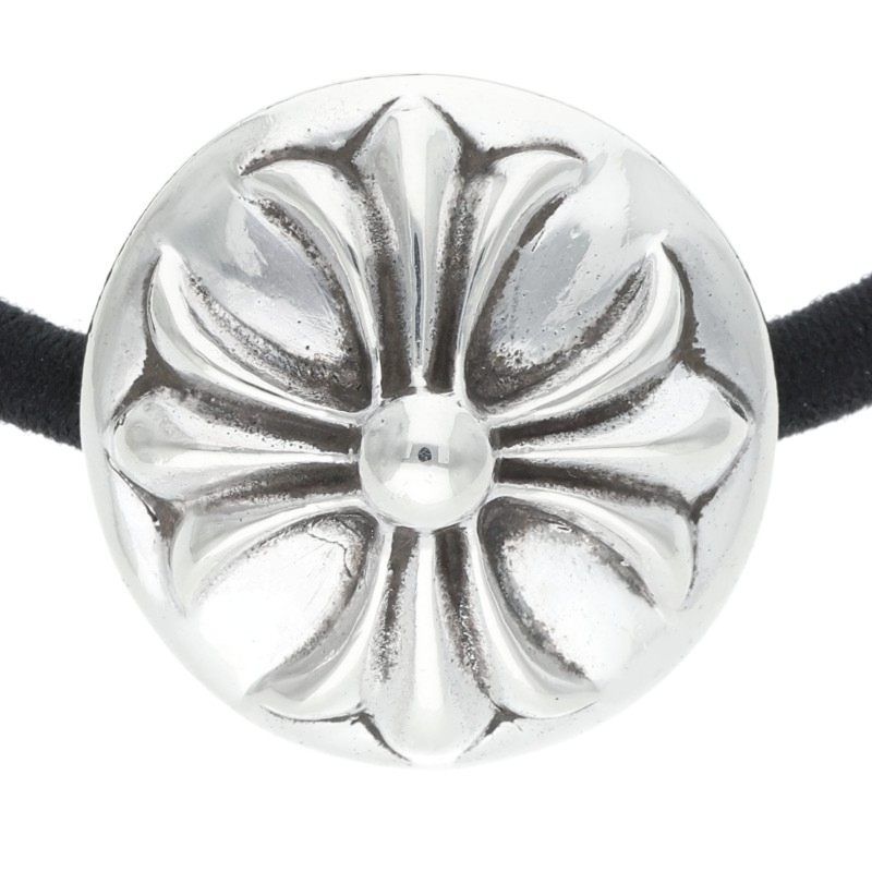 クロムハーツ HAIRBAND/クロスボールボタンヘアゴム シルバーコンチョ