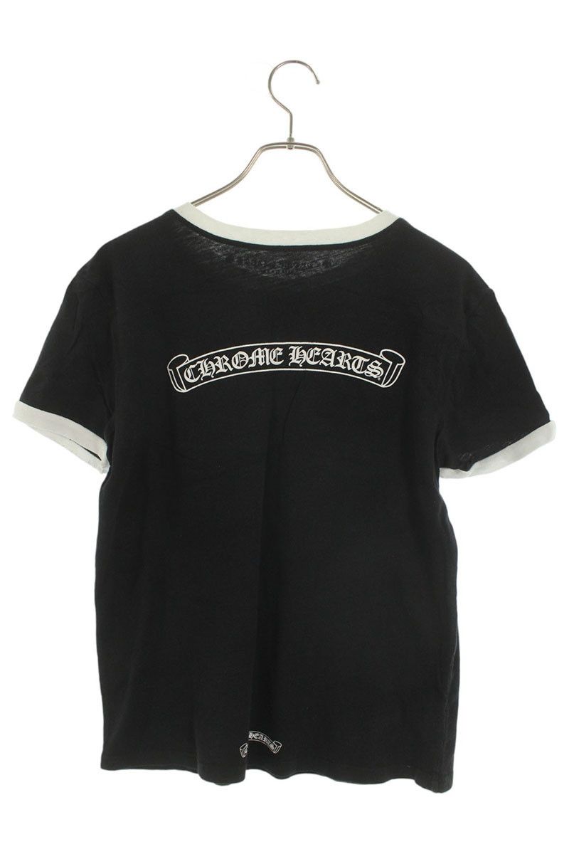 クロムハーツ バックスクロールラベルホースシュープリントTシャツ
