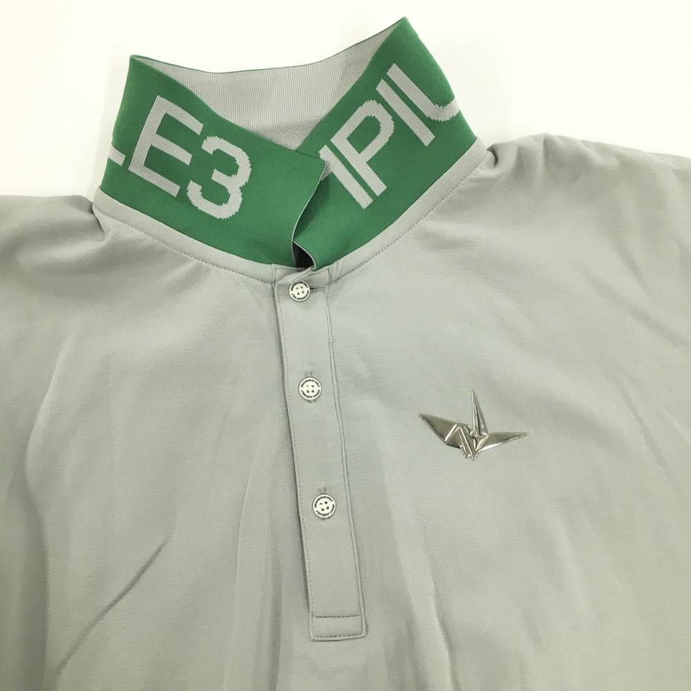 【美品 XL】ウノピゥウノウグァーレトレゴルフ　ポロシャツ　ピンク　折り鶴　近年 美品 XL】ウノピゥウノウグァーレトレゴルフ ポロシャツ ピンク 折り鶴