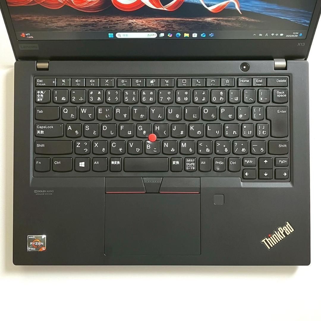 ★超美品★ メモリ16GB 2020年製 ThinkPad X13 D9 ☆年末メガセール☆ Ryzen5 PRO/メモリ16GB/2020年製/win11/バッテリー