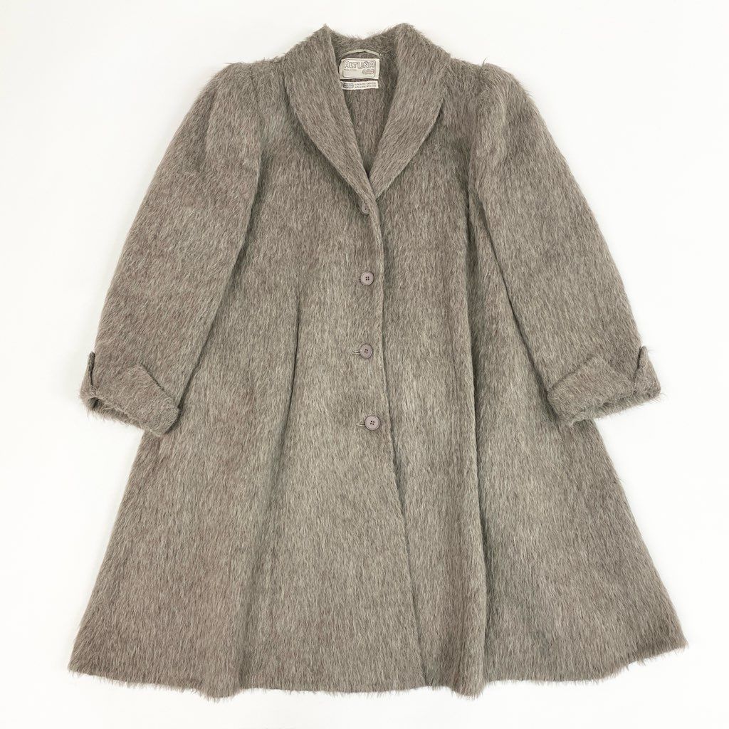 33l24 ALTUNA AGNONA アニオナ アルパカ ウール チェスターコート