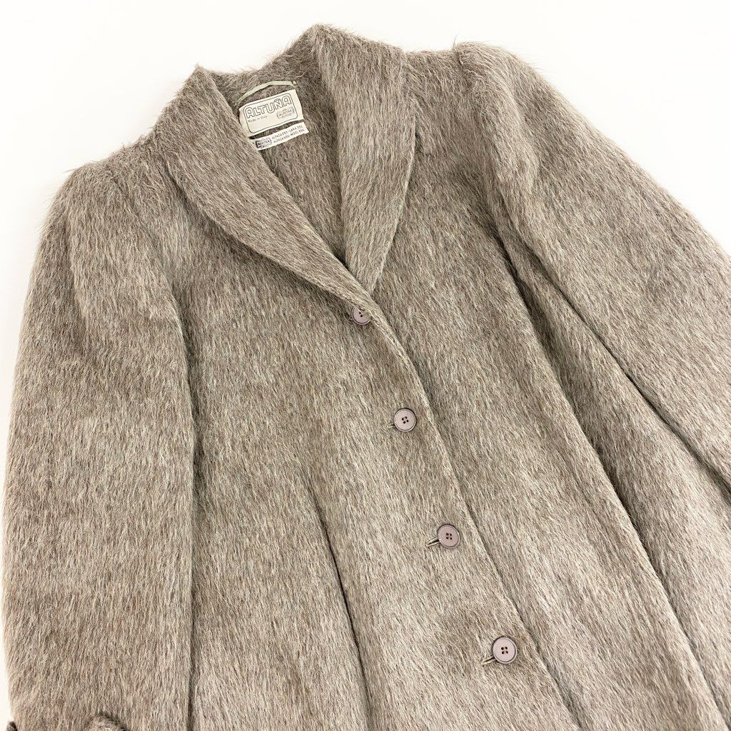 33l24 ALTUNA AGNONA アニオナ アルパカ ウール チェスターコート