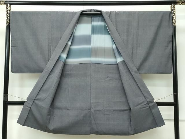 平和屋着物○極上 男性 本塩沢 アンサンブル 110亀甲 総詰め 酒井織物