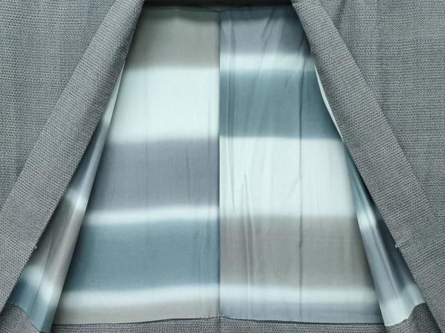 平和屋着物○極上 男性 本塩沢 アンサンブル 110亀甲 総詰め 酒井織物