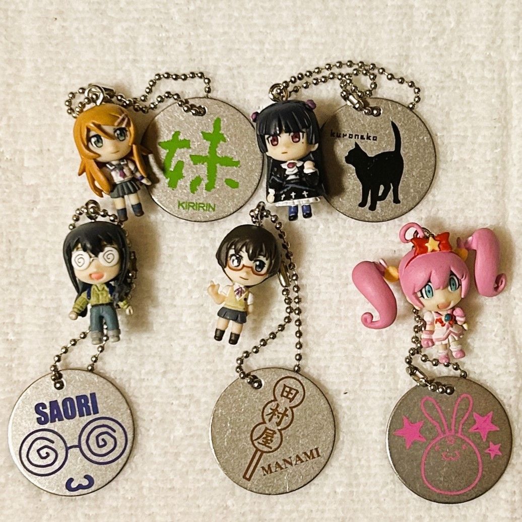 俺の妹がこんなに可愛いわけがない キーホルダー 高坂桐乃 / 黒猫