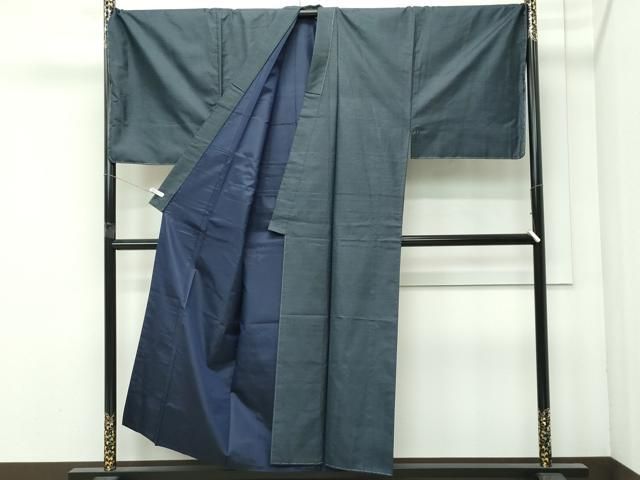 平和屋着物○極上 男性 本場大島紬 アンサンブル キングサイズ 100亀甲