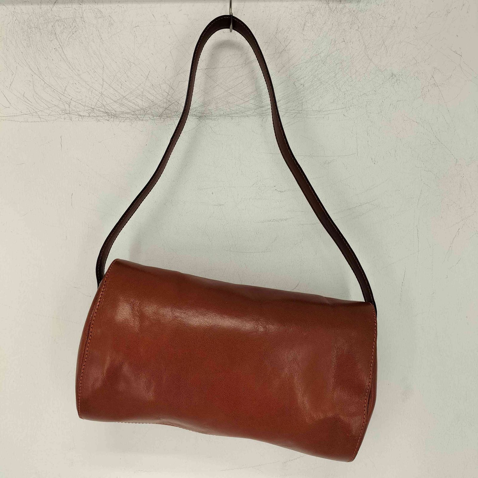 HIROFU　ヒロフ　バッグ　ボストンバッグ　ミニボストンバッグ HIROFU ヒロフ ミニボストンバッグ ロゴ型押し レザー イタリア製