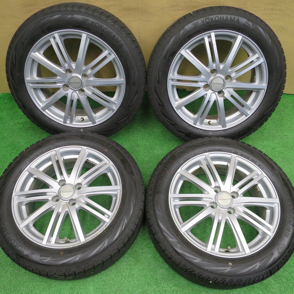 バリ溝！24年！ほぼ10分スタッドレス 185/60R16 ヨコハマ アイスガード iG70 BALMINUM BR10 バルミナ 16インチ PCD100/4H5121302NKス